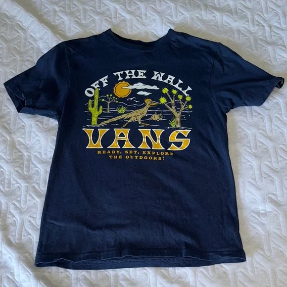 Vans Shirts Tops Vans Midnight Blue Outdoor Graphic Tee